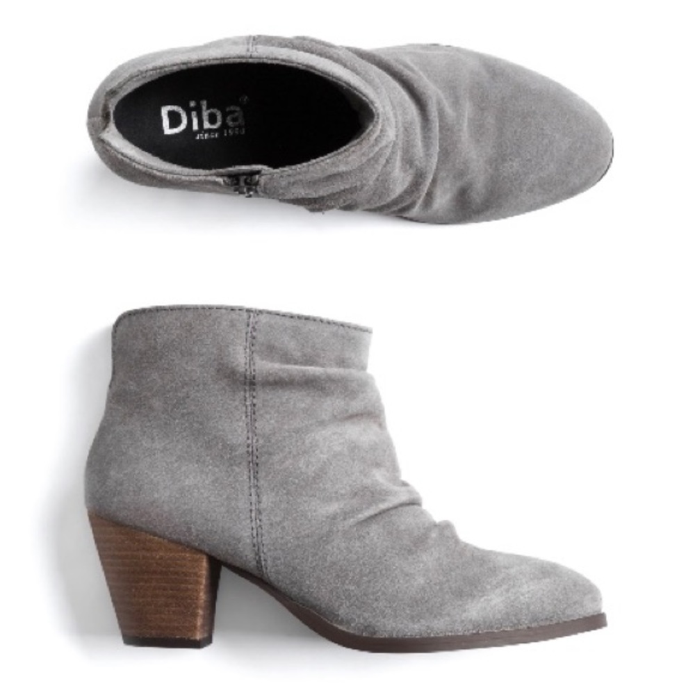 Grey Suede Bootie